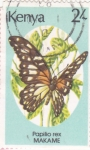 Stamps Kenya -  mariposa