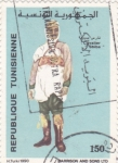 Stamps Tunisia -  traje típico