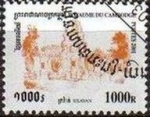 Stamps : Asia : Cambodia :  CAMBOYA 2001 Michel 2178 Sello Serie Monumentos Templo Kravan Usado