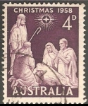 Sellos de Oceania - Australia -  Navidad 1958