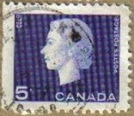 Sellos de America - Canad -  CANADA 1963 Scott 405 Sello Reina Isabel II y espiga de trigo Usado