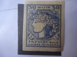 Stamps : Europe : Ukraine :  Russland-Ucraine - Alegoría-Dibujo - IMPERFORADO yvert/42 - Mi/3Ba
