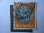 Stamps Germany -  Mariscal: Hindenburg - Deutsches reich -.( S/431 - Mi/528)