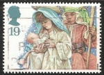 Stamps United Kingdom -  Maria y Jose con niño Jesus