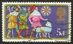 Sellos de Europa - Reino Unido -  Tres pastores y la estrella de Belén,