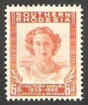 Stamps Zimbabwe -  Princesa Margaret