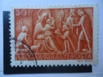 Stamps Hungary -  Los Reyes Magos.