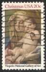 Stamps United States -  Virgen con niño Jesus