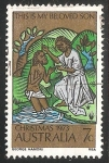Sellos de Oceania - Australia -  El bautismo de Jesus