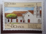 Stamps Colombia -  Cali-450 Años - Iglesia La Merced - El Lugar más antiguo de Santiago de Cali.