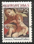Stamps United States -  Virgen con niño Jesus