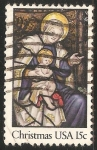 Stamps United States -  La Virgen y el Niño