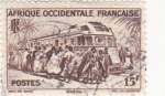 Stamps Senegal -  tren
