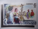 Stamps Spain -  Ed: 2654- Dibujo de la Zarzuela, Maruxa (De Amadeo Vives)