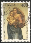 Stamps Italy -  La Virgen y el Niño