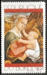 Stamps Burundi -  La Virgen y el Niño
