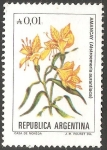 Stamps Argentina -  Flor de Amancay