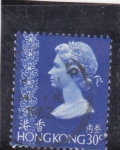 Stamps Hong Kong -  Isabel II