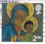 Stamps United Kingdom -  la virgen y el niño