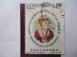 Stamps Colombia -  Año Internacional de la Mujer - Educadora: María de J. Paramo
