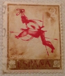 Stamps : Europe : Spain :  Eva saltadora