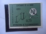Stamps Venezuela -  Centenario de la Unión Aérea - Internacional de Telecomunicaciones - UIT