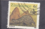 Stamps Zimbabwe -  pangolín