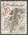 Stamps Czechoslovakia -  Campanula alpina