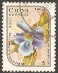 Sellos de America - Cuba -   Thunbergia grandiflora