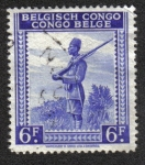 Sellos del Mundo : Africa : Rep�blica_Democr�tica_del_Congo : Soldado Indigena, Congo Belga