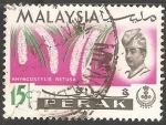 Sellos del Mundo : Asia : Malasia : Rhynchostylis retusa Perak