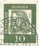 Stamps : Europe : Germany :  RFA. ALEMANES CÉLEBRES. ALBERTO DURERO. YVERT DE 223