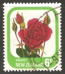Sellos de Oceania - Nueva Zelanda -  Rose 
