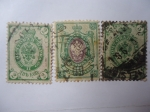 Stamps : Europe : Russia :  Aguila Imperial - Período de la Guerra Civil de Rusia - Ejercito del Norte - Correo Terrestre (1889-