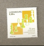Stamps : Europe : Luxembourg :  75 años federación ajedrez Luxemburgo