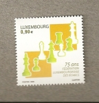 Sellos del Mundo : Europe : Luxembourg : 75 años federación ajedrez Luxemburgo