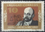 Sellos de America - Uruguay -  Justino Jiménez de Arenchaga