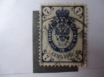 Stamps Russia -  Escudo de Arma de Rusia Imperial. Correo terrestre.