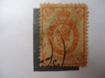 Stamps Russia -  Aguila Imperial - Período de la Guerra Civil de Rusia - Ejercito del Norte - Correo Terrestre (1889-