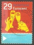 Sellos de Europa - Holanda -  Fiesta de Fin de Año, brindis