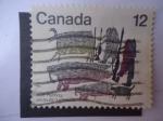 Stamps Canada -  Esquimales en Caza.