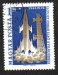 Stamps Hungary -  Investigación Espacial ( 1961 )