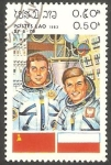 Sellos de Asia - Laos -  Cosmonautas, Klimouk y Kermaszewski