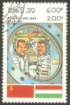 Sellos de Asia - Laos -  Cosmonautas, Koubassov y Farkas