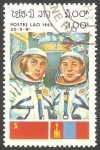 Stamps Laos -  Cosmonautas, Djanibekov y Gourragtcha