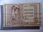 Stamps Australia -  Nacimiento de Jesús - Gloria a Dios en las Alturas y en la Tierra Paz.