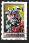Stamps : Europe : Hungary :  Máscara Buso