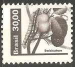 Stamps Brazil -  Gusano de seda 