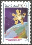 Stamps : Asia : Laos :  25 Anivº del primer hombre en el Espacio