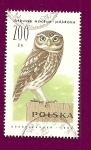 Sellos del Mundo : Europa : Polonia : Fauna -  Aves - Mochuelo Europeo